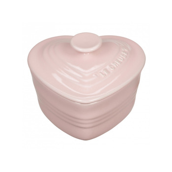 Блюдо для запікання в формі серця з кришкою Chiffon Pink Le Creuset