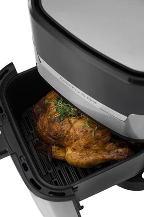 Tefal Мультипіч OBH Nordica EasyFry&Grill, 1550Вт, чаша-4.2л, сенсорне керув., від 40°C до 200°C, пластик, чорно-сірий