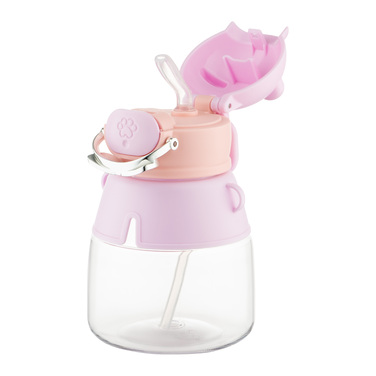 Пляшка для води Ardesto Space 550мл, пластик, рожевий