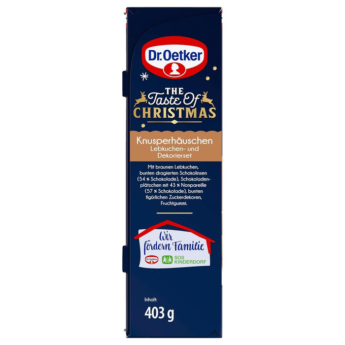 Пряниковий будиночок для творчості та декорування до різдвяного сезону 403 г Dr. Oetker