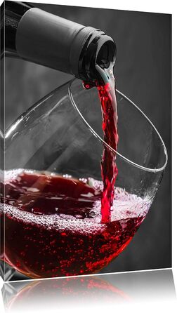 Смачне червоне вино, картина 80 x 60 см Pixxprint