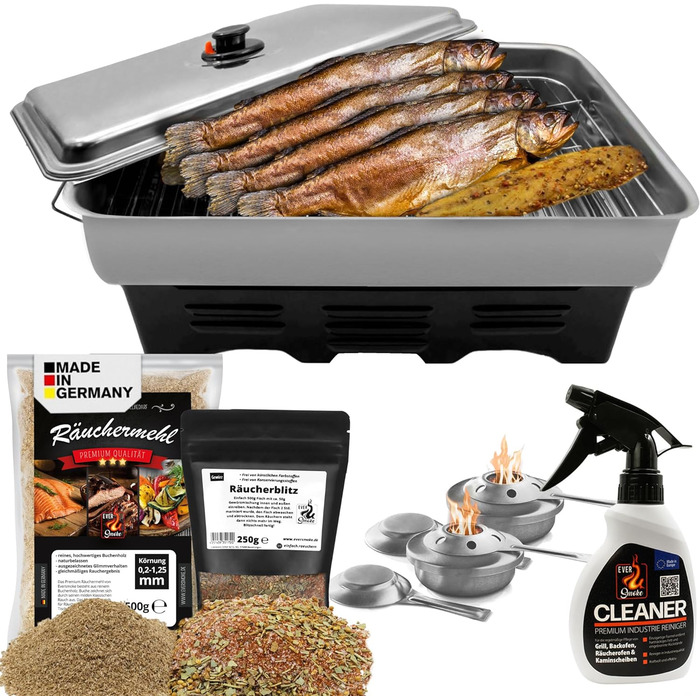 Набір настільних коптильень з нержавіючої сталі з аксесуарами Vialex