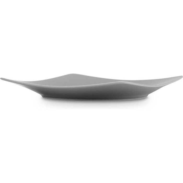 Консімо. Тарілки для сніданку на 6 персон - Набір з 6 тарілок для тортів - Керамічні десертні тарілки - EPIRI Сучасні маленькі тарілки - 221 см - Глянець (сірий)