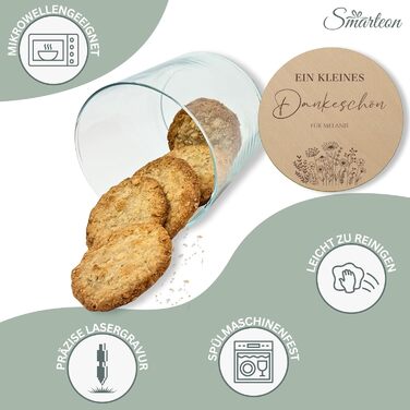 Банки для хранения с крышками, персонализированные с гравировкой SMARTEON