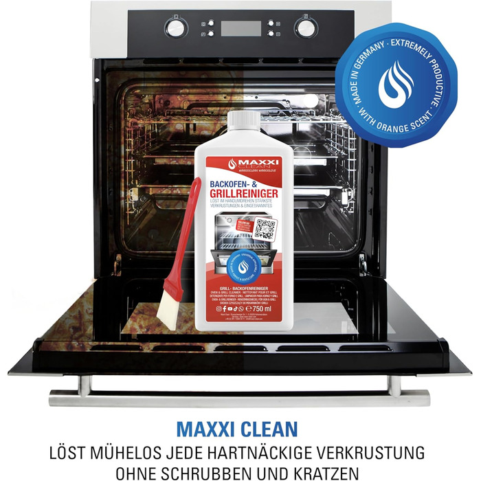 Засіб для миття духовок і кухонних плит 750 мл Maxxi Clean