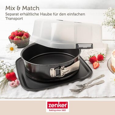 Форма для випікання з відповідною кришкою для прямого транспортування форма для випікання та транспортування (пружинна форма 24 см), 24 шт., 8