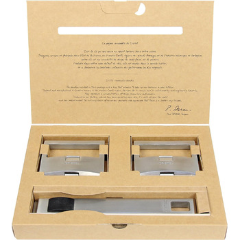 Набір ручок для посуду з нержавіючої сталі, 3 предмети, сріблястий Strate Cristel