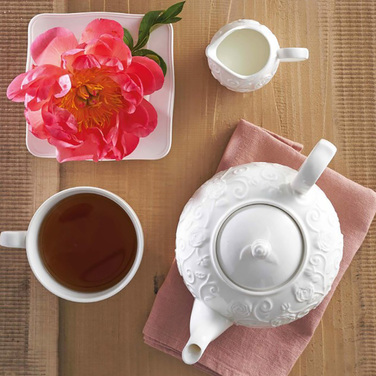 Чашка для чаю з блюдцем La Porcellana Bianca FLORENTINA, порцеляна, 180 мл