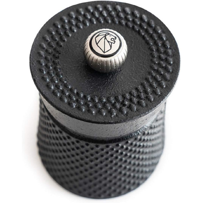 Ручная мельница для перца, классическая регулировка помола, Высота 8 см, Чугун, Черный, 35402 8 см Single Black