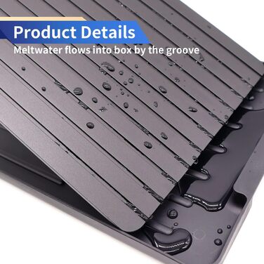 Дошка для розморожування 30 x 20 см з піддоном, чорний SYPEN