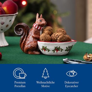 Сервірувальна різдвяна миска 25 см із фігуркою білки Toy's Fantasy Villeroy & Boch