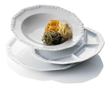 Набір з 12 тарілок White Maria Rosenthal