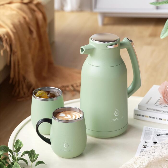 Термос-кофейник 2 л, зеленый авокадо Ideus