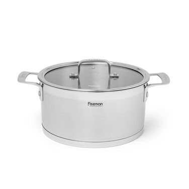 Каструля із скляною кришкою 24 см 5,4 л Fobus Fissman