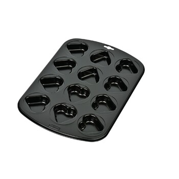 Форма для випічки на 12 мафінів в формі серця Love Kaiser