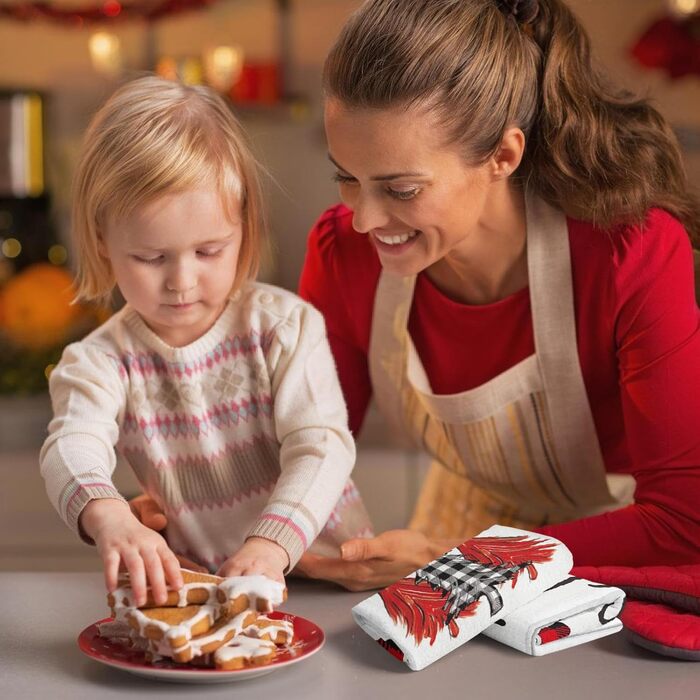 Набір з 2 різдвяних кухонних рушників Joy 43 x 66 см YAXZIM