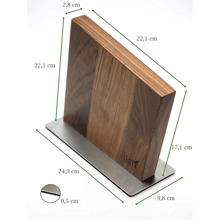 Тримач для ножів магнітний 25 x 22 x 9,8 см KoBros