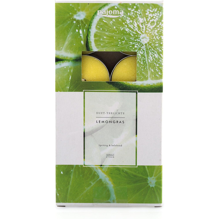 Ароматичних чайних свічок 3x30 шт. ароматичні свічки багато ароматів на вибір В 1,5 см, Ø 3,5 см (Лемонграс, 8), 90