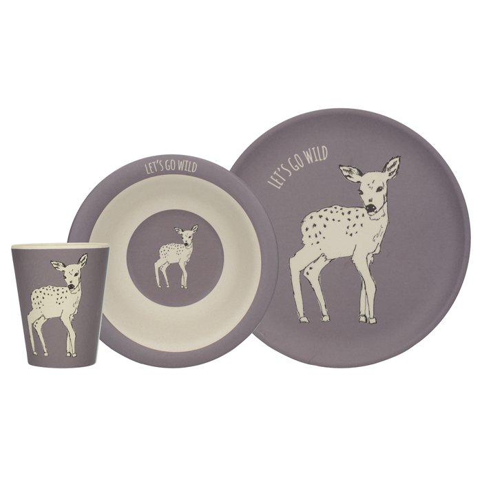 Набір дитячого посуду CreativeTops DEER INTO THE WILD, 3 шт.