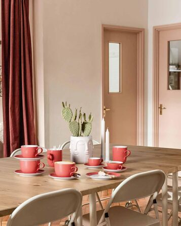 Кавовий сервіз на 6 персон, 18 предметів, червоний Liberty Pure Colors Seltmann Weiden