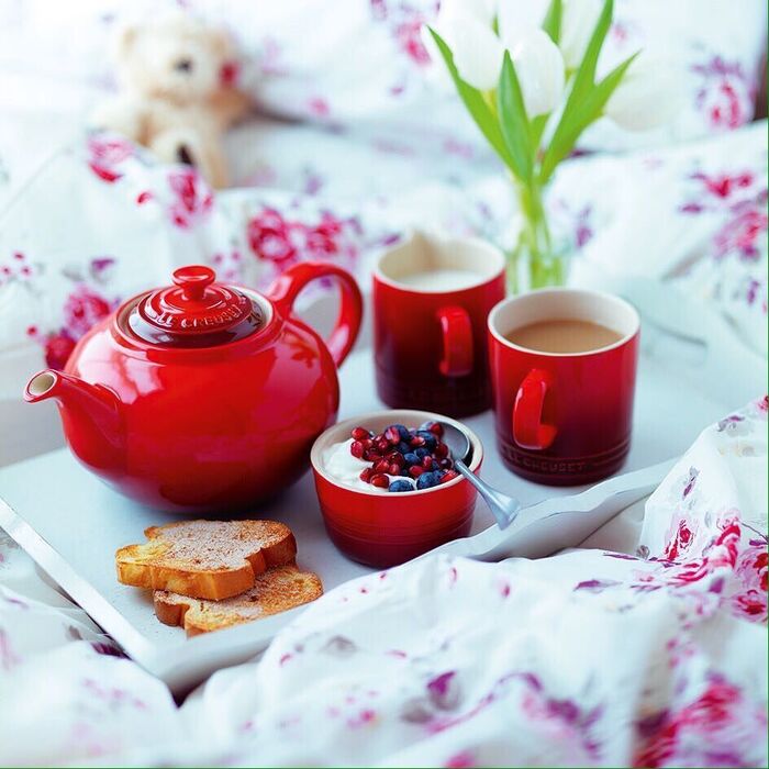 Чайник для заварювання класичний 1,3 л, вишневий Le Creuset