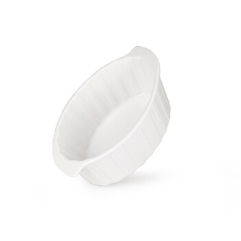 Овальная форма для запекания Fissman 19х14х8 см/970 мл фарфоровая цена за шт (14171)