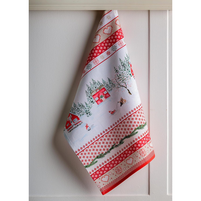 Набір з 3 різдвяних кухонних рушників  Rural Christmas 50 x 70 см Maison d' Hermine