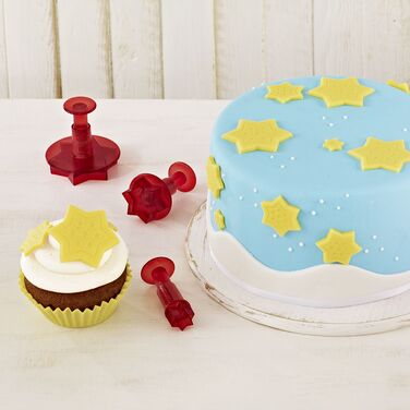 Набір штампів для тесту вигляді зірочок, 3 предмета, RBV Birkmann