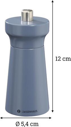 Пісок Zassenhaus WESTERLAND лакована деревина бука Головка млина з деревини бука з плавним регулюванням високопродуктивної керамічної шліфувальної машини Млин для спецій для солі 12 см, Ø 5,4 см (соляний млин, глибоководний)
