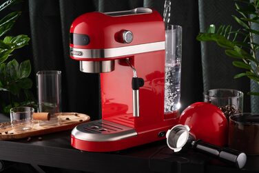 ARDESTO Кавоварка YCM-E1501 - еспресо ріжкова/1.4 л/італ. помпа 20 бар/сенсор. панель/PID контроль/1350 Вт/червона