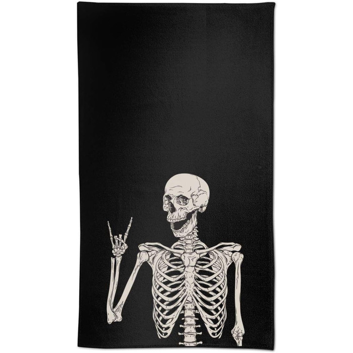 Полотенце многоцелевое 70 х 40 см Скелет Ouqiuwa