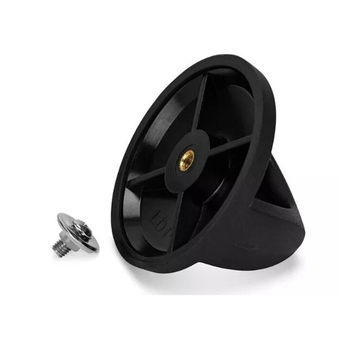 Кришка Fissman 28 см зі сталевим обідком, колір ЧОРНИЙ скло (19894)