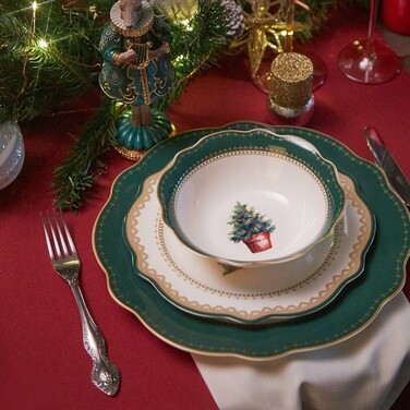 Салатник Fissman 15,5x5 см CHRISTMAS EVE порцеляна (13758)