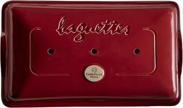 Хлібопекар, кераміка, вугілля, 25x15x12,5 см (червоний, 390x240 мм)