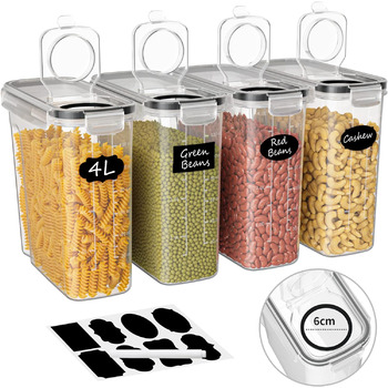 Набір ємностей для зберігання 4 л, 4 предмети Withosent