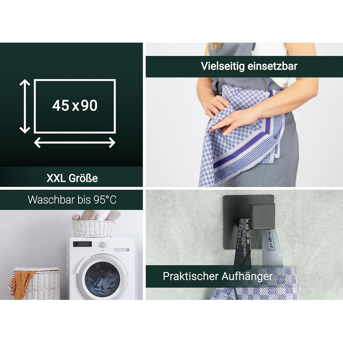 Набір кухонних рушників з 10 предметів 45 х 90 см ZOLLNER