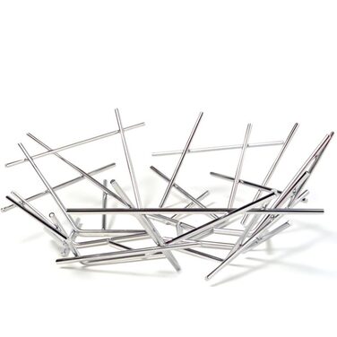 Блюдо 33х10,5х32 см металлик Blow Up Alessi