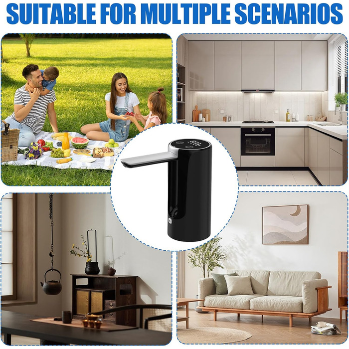 Електричний диспенсер для води 5 Вт чорний Behogan