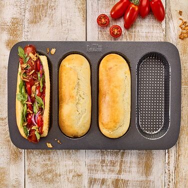 Форма для випічки хот-догів, 35 х 22 х 3 см, Laib und Seele RBV Birkmann