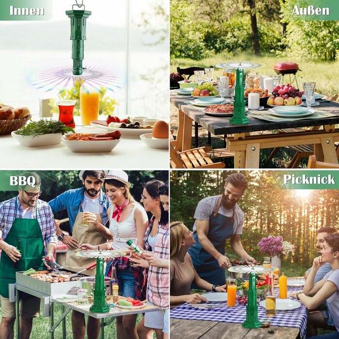 Вентилятор відлякувач комах зелений KERCAMKEL