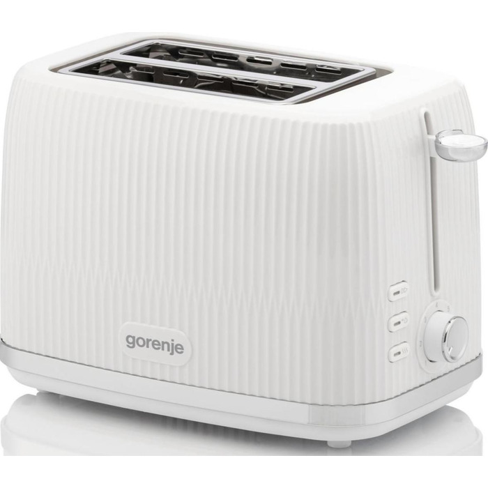 Gorenje Тостер, 850Вт, пластик/металл, белый