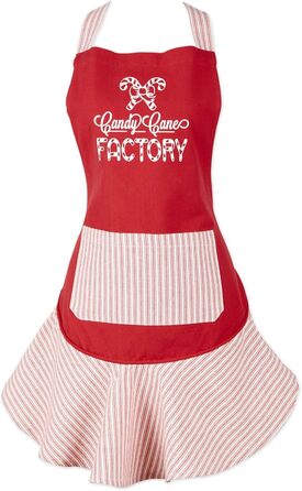 Набір кухонних рушників DII для святкового використання, різдвяні рушники для випічки, приготування їжі та розваг, 18&quot x 28&quot, Tree Farm, 2 шт. (цукеркова тростина)