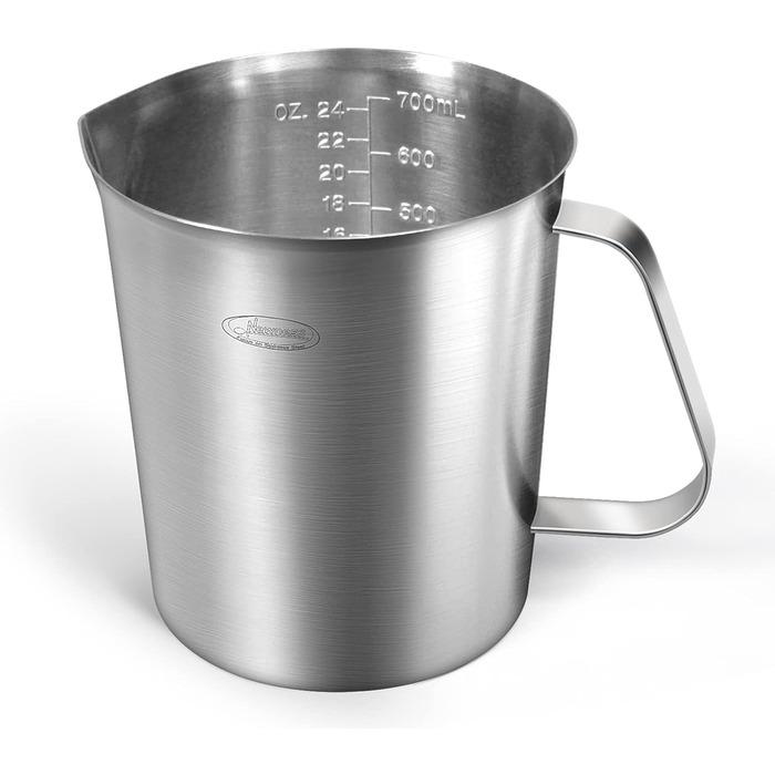 Мерный стакан 700 мл, нержавеющая сталь Vialex