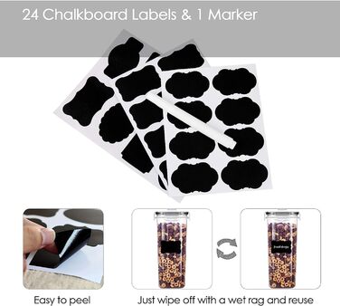 Набір ємностей для зберігання 4 шт 4 л Vtopmart