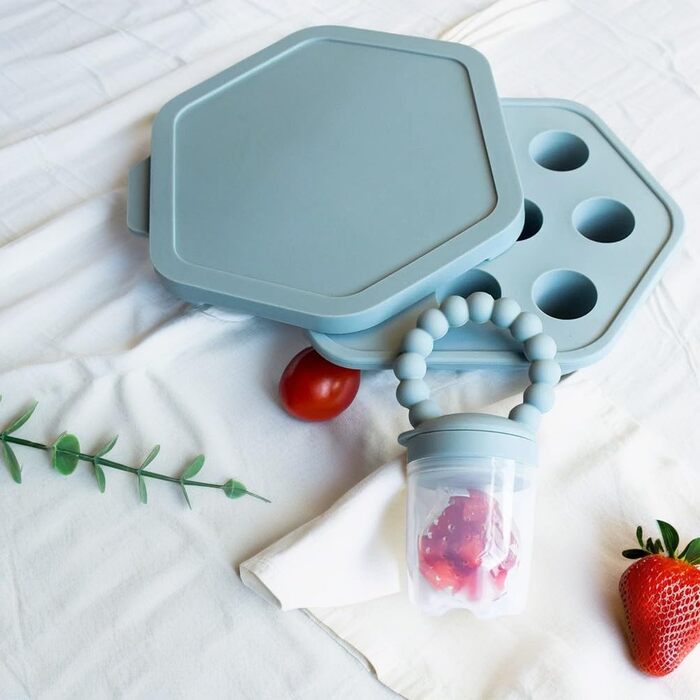 Силіконовий ніблер для дітей синій Cutties and Giggles