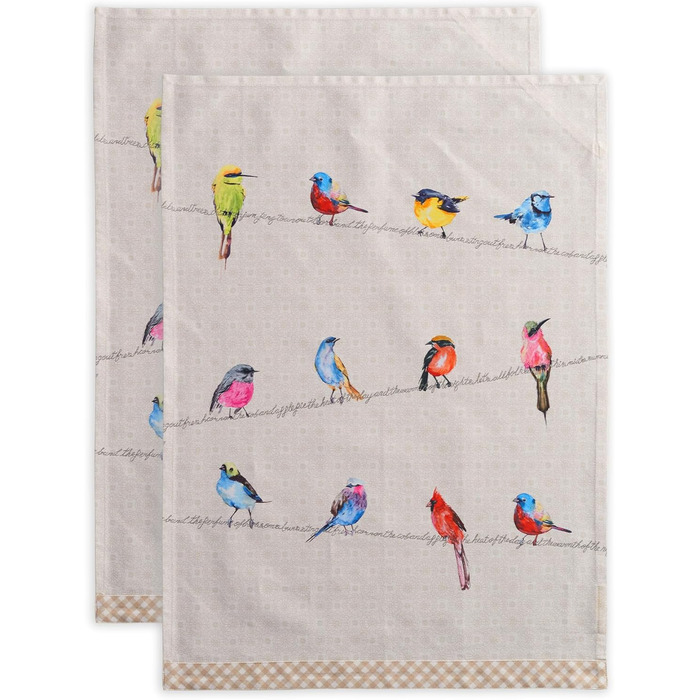 Набір із 3 багатоцільових кухонних рушників Maison d&39 Hermine Rural Christmas, 100 бавовна Барні рушники День подяки/Різдво (50 см x 70 см) (різнокольоровий)