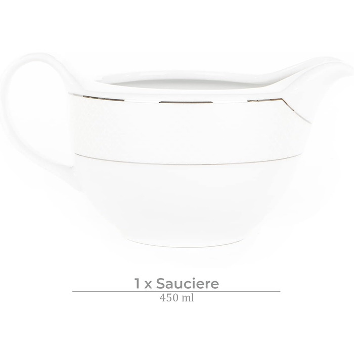 Набор посуды konsimo Combi на 6 персон Набор тарелок AMELIA Modern 18 предметов Столовый сервиз - Сервиз и наборы посуды - Комбинированный сервиз на 6 персон - Сервиз для семьи - Посуда (Сатин, 25 шт.)