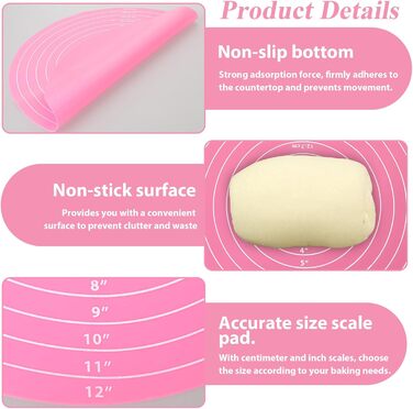 Круглий силіконовий килимок для випічки 30 см Molain