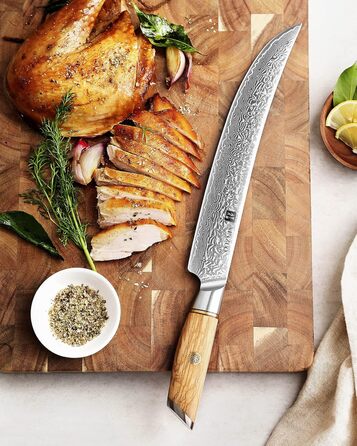 Ніж для обробки 25,3 см, дамаська сталь XINZUO