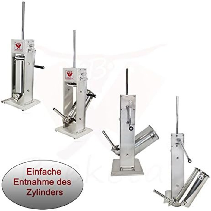 Наповнювач для ковбас промисловий горизонтальний 7 л BTH07 Beeketal